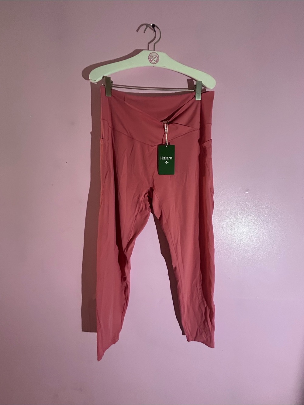 HALARA XL Active Leggings in Rose Pink
